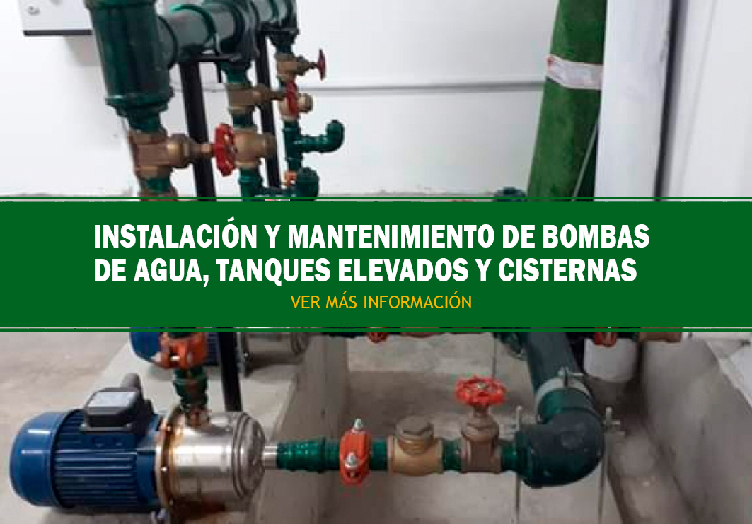 INSTALACIÓN Y MANTENIMIENTO DE BOMBAS DE AGUA, TANQUES ELEVADOS Y CISTERNAS (1)